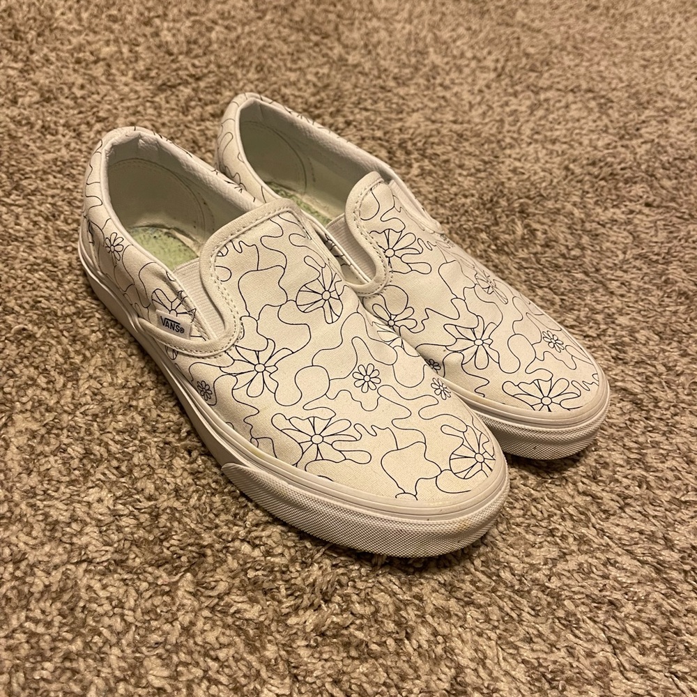 Vans you draw slip ons…SOLES TAKEN OUT - Picture 1 of 3